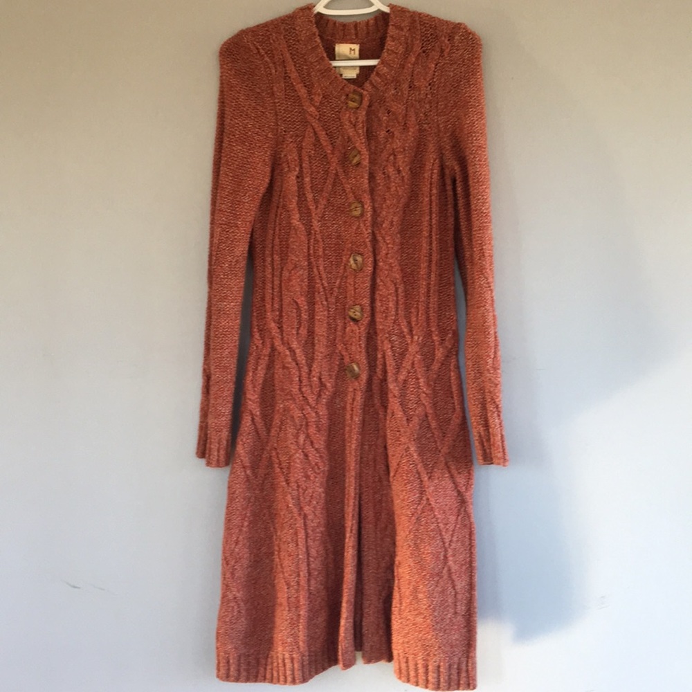Anthropologie Far Away from Close Long Cardigan